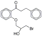 1-[2-(3-Bromo-2-hydroxypropoxy-D5)phenyl]-3-phenyl-1-propanone Struktur