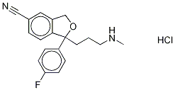 rac Demethyl Citalopram-d3 Hydrochloride Struktur
