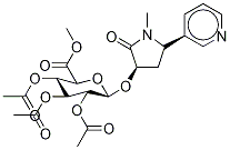 trans-3'-Hydroxycotinine-2,3,4-tri-O-acetyl-O--D-glucuronide, Methyl Ester Struktur