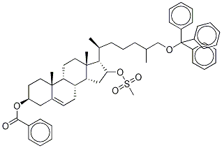 3-O-Benzoyl-16-O-mesyl-26-O-trityl 16,26-Dihydroxy Cholesterol Structure