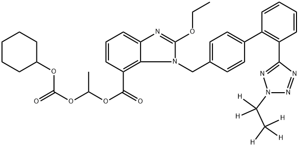 2H-2-ETHYL-D5 CANDESARTAN CILEXETIL,1246816-44-3,结构式