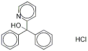 α,α-Diphenyl-2-pyridinemethanol Hydrochloride-d5 Structure