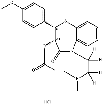 Diltiazem-d4 Hydrochloride Struktur