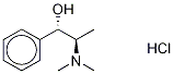 rac-Methyl Ephedrine-d3 Hydrochloride 化学構造式