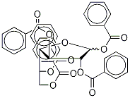 1,2,3,5,6-Penta-O-benzoyl-α,β-galactofuranose 化学構造式