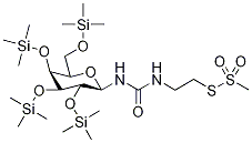 2,3,4,6-Tetra-O-trimethylsilyl-N-(β-D-galactopyranosyl)-N’-[(2-methanethiosulfonyl)ethyl]urea