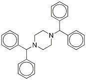 1,4-Bis(benzhydryl)piperazine-d8 Dihydrochloride Structure