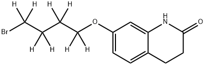 7-(4-BroMobutoxy)-3,4-dihydroquinolin-2-one-d8 化学構造式