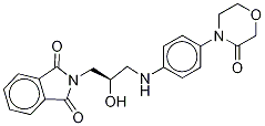 4-[((2R)-Hydroxy-3-phthaliMido)propylaMine]phenyl-3-Morpholinone-d4,,结构式