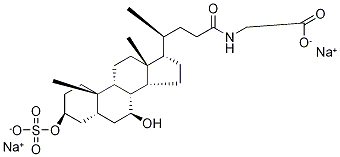 Glycochenodeoxycholic Acid-d5 3-Sulfate DisodiuM Salt Structure