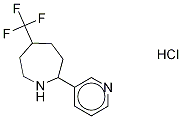 Hexahydro-2-(3-pyridinyl)-5-(trifluoroMethyl)-1H-azepine Hydrochloride 化学構造式