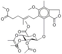 Mycophenolic Acid Methyl Ester-d6 6-(Tri-O-acetyl-β-D-glucuronic Acid Methyl Ester) Struktur