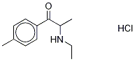 rac-N-Ethyl-4-Methyl Cathinone-d5 Hydrochloride Structure