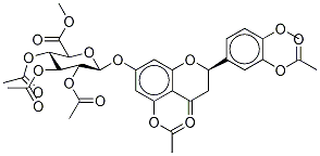 Hesperetin 3,4-di-O-Acetyl 7-(2',3',4'-Tri-O-acetyl-β-D-glucuronic Acid Methyl Ester) Structure