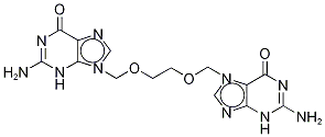 O-[(Guanin-7-yl)methyl] Acyclovir Structure