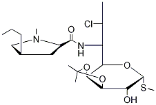 3,4-O-Isopropylidene 7-Epi Clindamycin 结构式