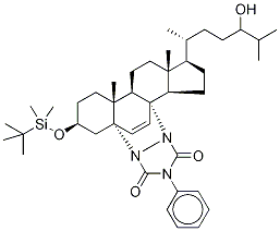 5α,8α-[N,N-(4-Phenylurazole)]-3-O-tert-butyldimethylsilyl-cholest-7-ene-3β,24-diol-d7 Structure