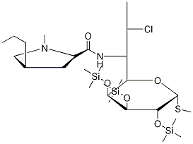 2,3,4-Tris-O-(trimethylsilyl) Clindamycin Structure