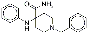 4-[(Phenyl-13C6)-amino]-1-benzyl-4-piperidinecarboxamide 结构式
