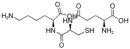 L--Glutamyl-L-cysteinyl-L-lysine-13C5,15N Structure