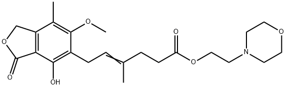 霉酚酸酯杂质3, 1076198-64-5, 结构式