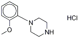 4-(2-Methoxyphenyl)piperazine-d8 Hydrochloride,,结构式