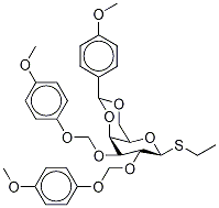 Ethyl 2,3-Di-O-(4-Methoxybenzy)-4,6-(4-methoxybenzylidene)- -D-thiogalactopyranoside Structure