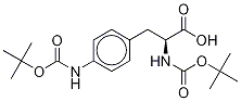 N-[(1,1-Dimethylethoxy)carbonyl]-4-[[(1,1-dimethylethoxy)carbonyl]amino]- D-phenylalanine,,结构式