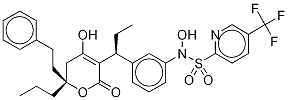 N-Hydroxy Tipranavir-d5,,结构式