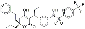 N-Hydroxy Tipranavir-d5 结构式