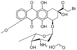 14-Bromo Daunorubicin Formate Salt,,结构式