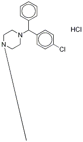 Chlor Cyclizine-d4 Hydrochloride Struktur