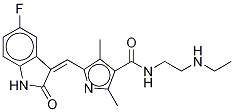 N-Desethyl Sunitinib-d5 化学構造式