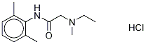 N-(2,6-Dimethylphenyl)-2-(ethylmethylamino)acetamide Struktur
