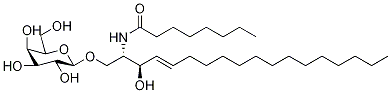 Galactosyl-C8-ceramide-3H Structure