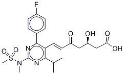 5-Oxo Rosuvastatin 化学構造式