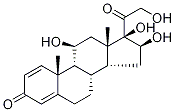11β,16α,17α,21-Tetrahydroxypregna-1,4-diene-3,20-dione-d5 Struktur