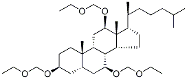 Trihydroxycoprostane 3,7,12-Triethoxymethyl Ether, , 结构式