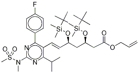 3,5-Di(tert-butyldiMethylsilyl) Rosuvastatin Allyl Ester