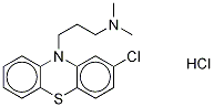 クロルプロマジン-13C,D3塩酸塩 化学構造式