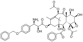 N-Debenzoyl-3'-p-O-benzyl-6α-hydroxy Paclitaxel 化学構造式