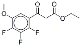 2,3,4-Trifluoro-5-Methoxy-β-oxo-benzenepropanoic Acid Ethyl Ester 结构式