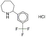 Hexahydro-2-[3-(trifluoroMethyl)phenyl]-1H-azepine Hydrochloride,,结构式