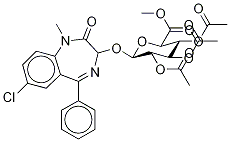 TeMazepaM 2,3,4-Triacetate-β-D-glucopyranuronic Acid Methyl Ester Structure