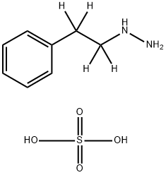 PHENELZINE-D4 SULFATE, 1346605-03-5, 结构式