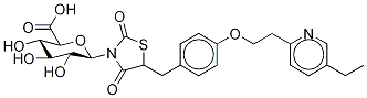 Pioglitazone-d4 N-β-D-Glucuronide 化学構造式