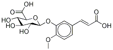 5-(2-Carboxyethenyl)-2-(Methoxy-d3)phenyl β-D-Glucopyranosiduronic Acid|5-(2-Carboxyethenyl)-2-(Methoxy-d3)phenyl β-D-Glucopyranosiduronic Acid