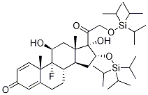 16,21-Di-O-[tris(isopropyl)silyl]-triamcinolone Structure