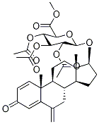 17β-Hydroxy Exemestane-d3 17-O-β-D-Glucuronide 2,3,4-Triacetate Methyl Ester Structure