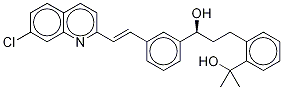 2-[3-(S)-[3-(2-(7-Chloro-2-quinolinyl)ethenyl)phenyl]-3-hydroxypropyl]phenyl-2-propanol-D6 化学構造式